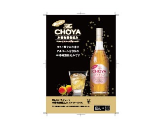 酔わないThe CHOYA 本格梅酒仕込み 差込（297×210mm）