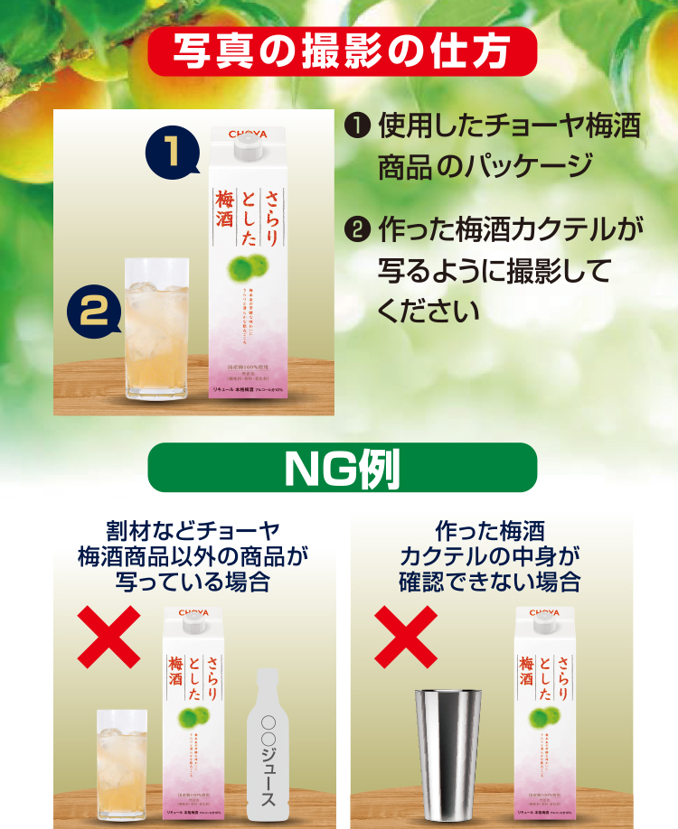 写真撮影の仕方