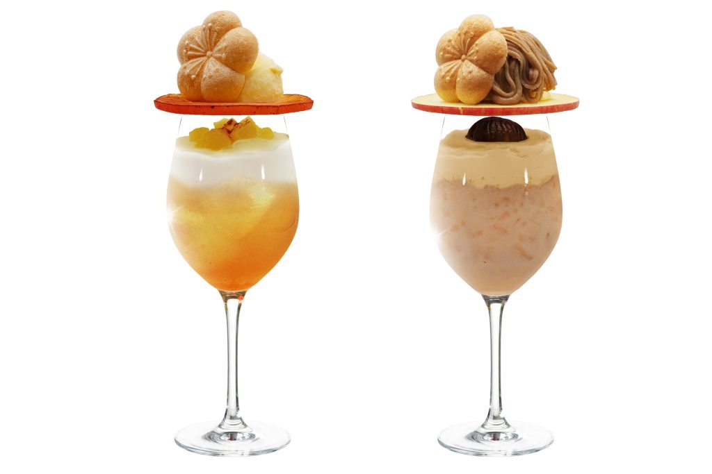 旬スイーツな梅酒クリームソーダ_モンブラン_タルトタタン